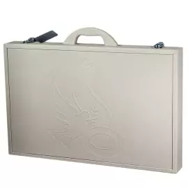 Икона янтарная в киоте "Николай Чудотворец"